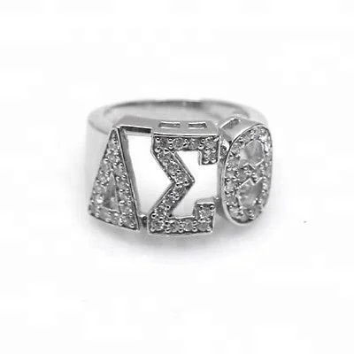 Высококачественное греческое Ювелирное кольцо DST из стерлингового серебра 925 пробы со знаком Theta