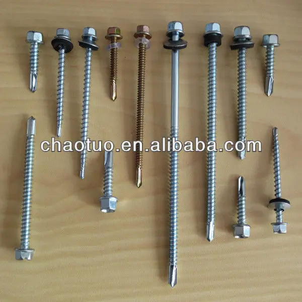 
 Самосверляющий винт Цена/Шестигранная головка самосверлильный винт с шайбой  