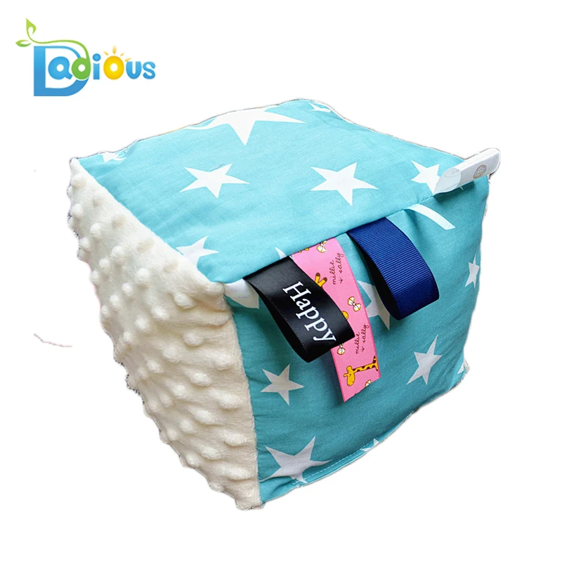 ABDL&DDLG Adult Baby Play Block Large Sensory Teether Cube Toy Taggies Baby Sensory Plush