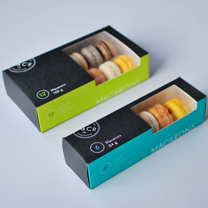 Wholesale eco-friendly custom food packaging boxes cardboard window