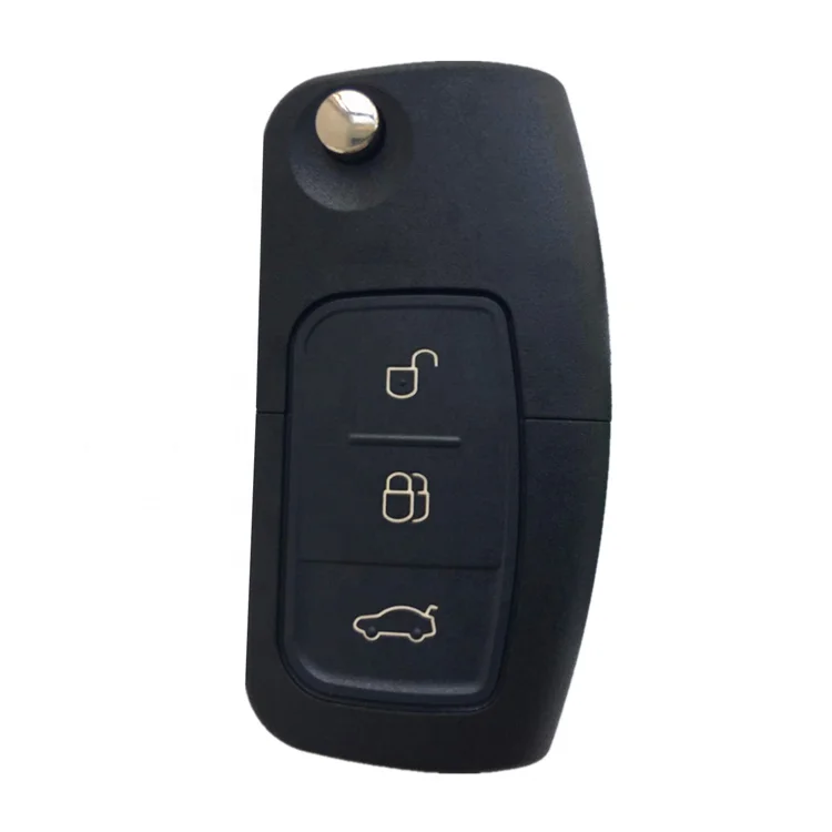 Car Remote Key Flip Folding  3 Buttons 433 Mhz With 4D63 Chip For Ford Focus Mondeo Fiesta 2013