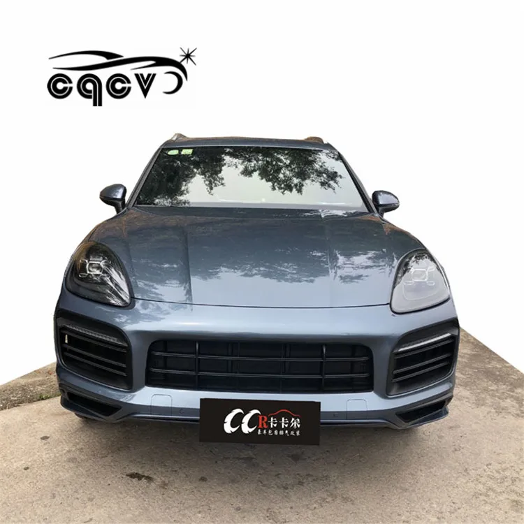 Beautiful 2018 plastic material wide body kit for Porsche Cayenne in  SD style front bumper rear bumepr fender side skirts
