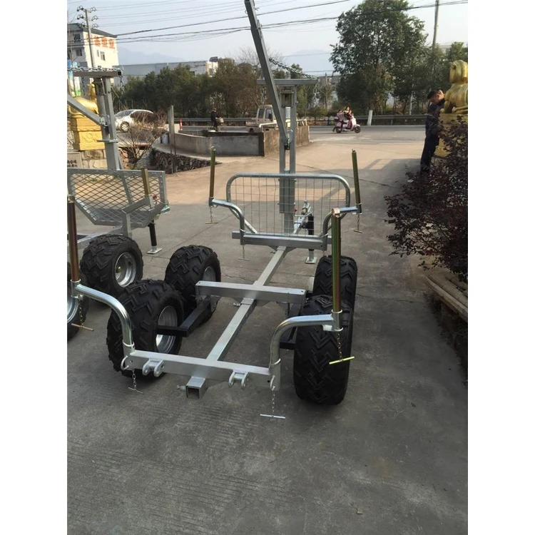 Manufacturer Supply Fully Galvanized Steel Small Farm ATV Tractor Used Trailers