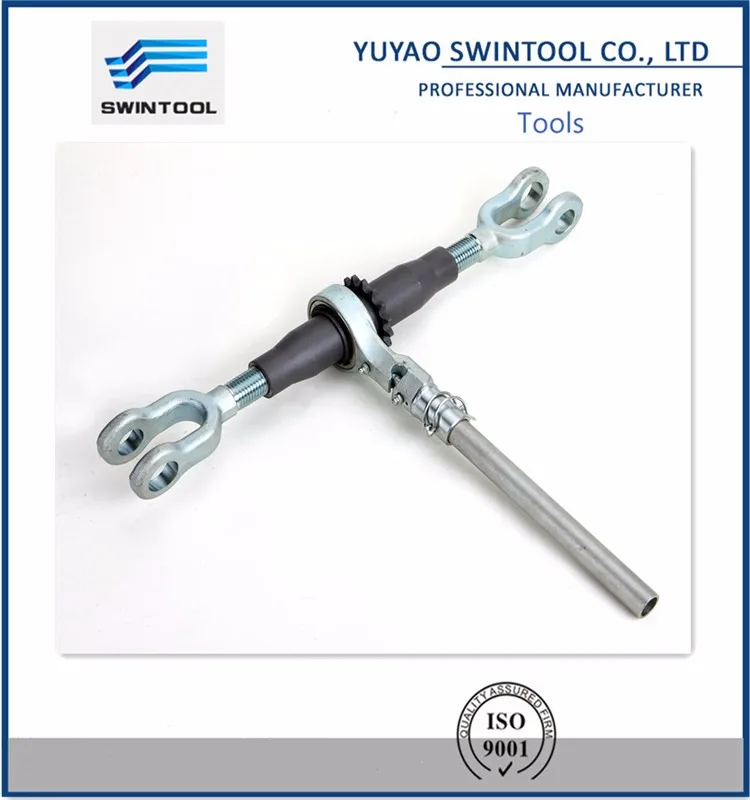 High Quality Cheap Closed Stainless Steel Ratchet Close Rotating Ratchet Turnbuckle With Rubber Handle
