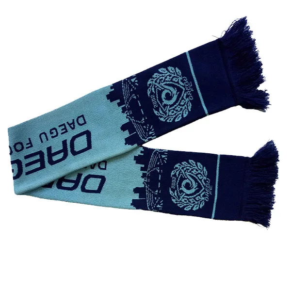 Wholesale Advertising Sport Soccer Knitted Football Team Club Scarf Korea Football Fans Scarves