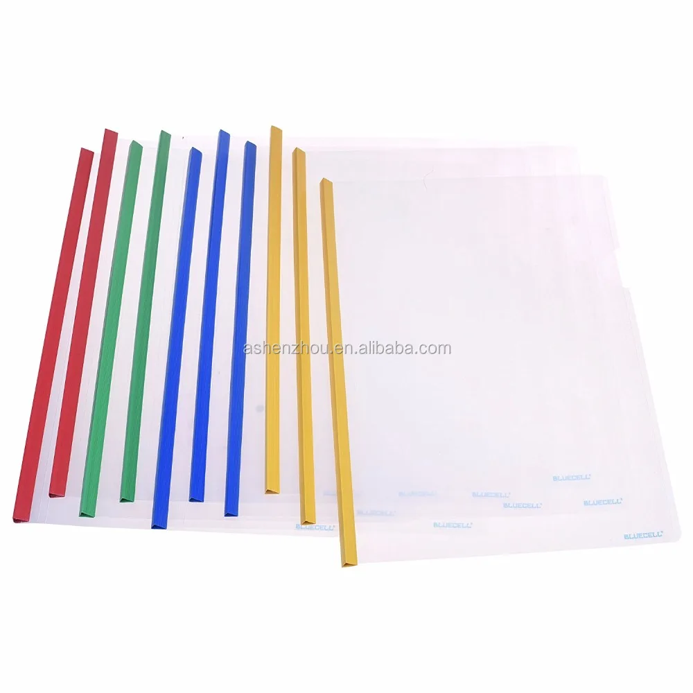 Top sale cheap custom plastic PP PVC sliding bar folder certificate file report cover