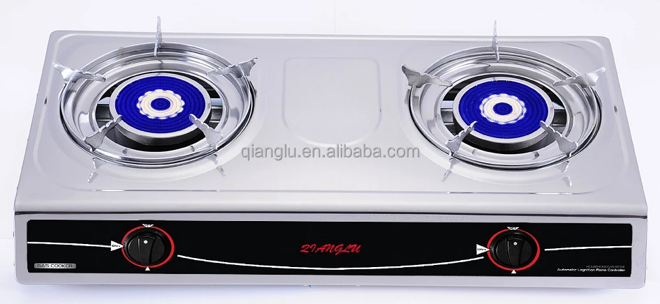 
two burners gas stove,stainless steel body gas cooker 