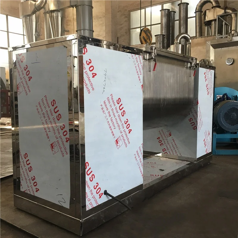 Horizontal stirring mixer trough double paddle blender machine trough shape mixer for coco bean coffee powder potato starch