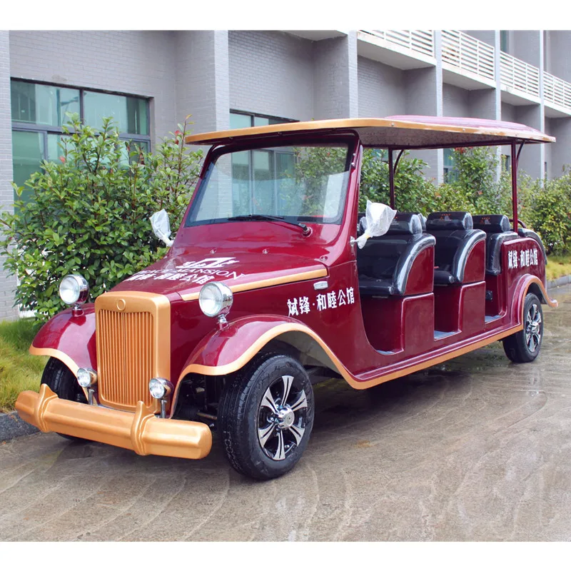 Китайский дешевый Электрический старинный мини-автомобиль на 8 или 12 мест с CE для осмотра достопримечательностей