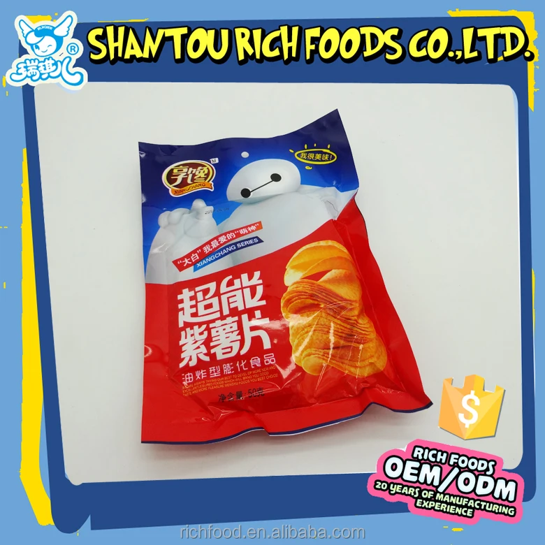Super hot potato chip plastic bag potato chip bag