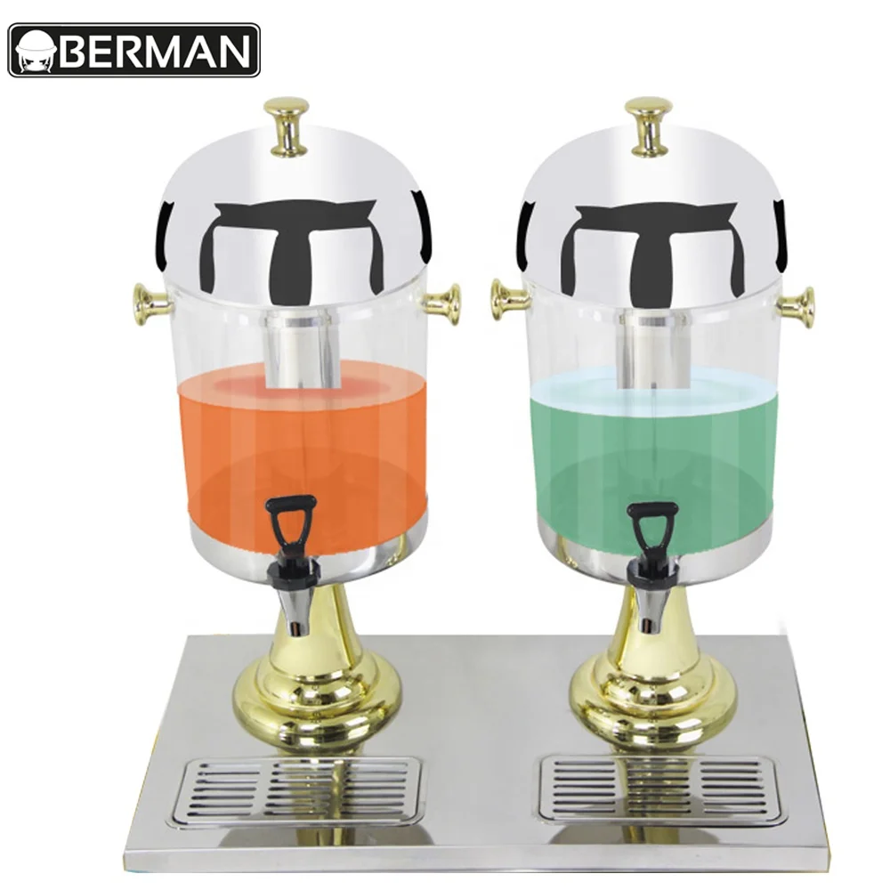 Juice bar equipment 2 tanks stainless steel plastic cheap powder fruit juice dispenser for sale philippines