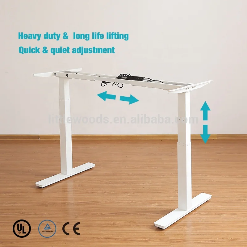 Us Standard Etl Tuv Ce Approval Factory Direct Electric Lift Height Adjustable Table Desk Leg Office Sit Stand Standing Desk Leg