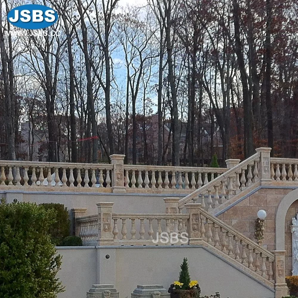 Design Cheap Outdoor Decorative Marble Parapet Stone Handrail