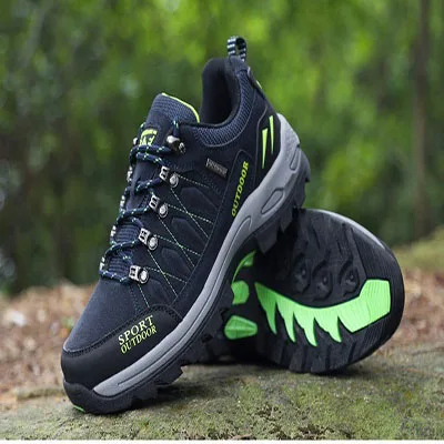 
Mens Climbing Mountain Boots Outdoor Anti-slip Sports Sneakers Action Waterproof Trekking wear resisting Climbing Shoes Hiking 