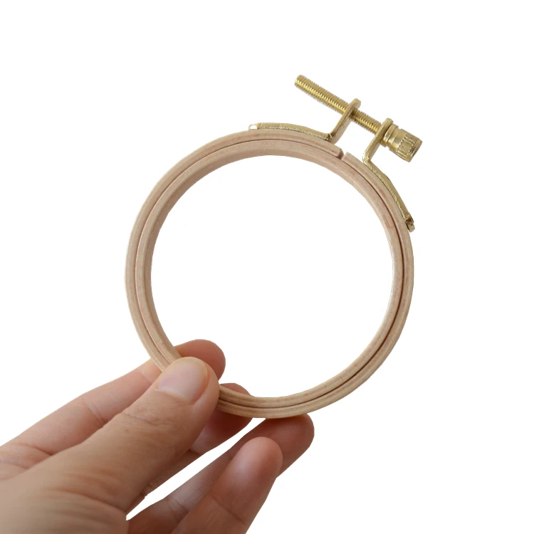 New products sewing supplies high quantity eco friendly wholesale 3' mini wooden embroidery frame hoops for cross stitch