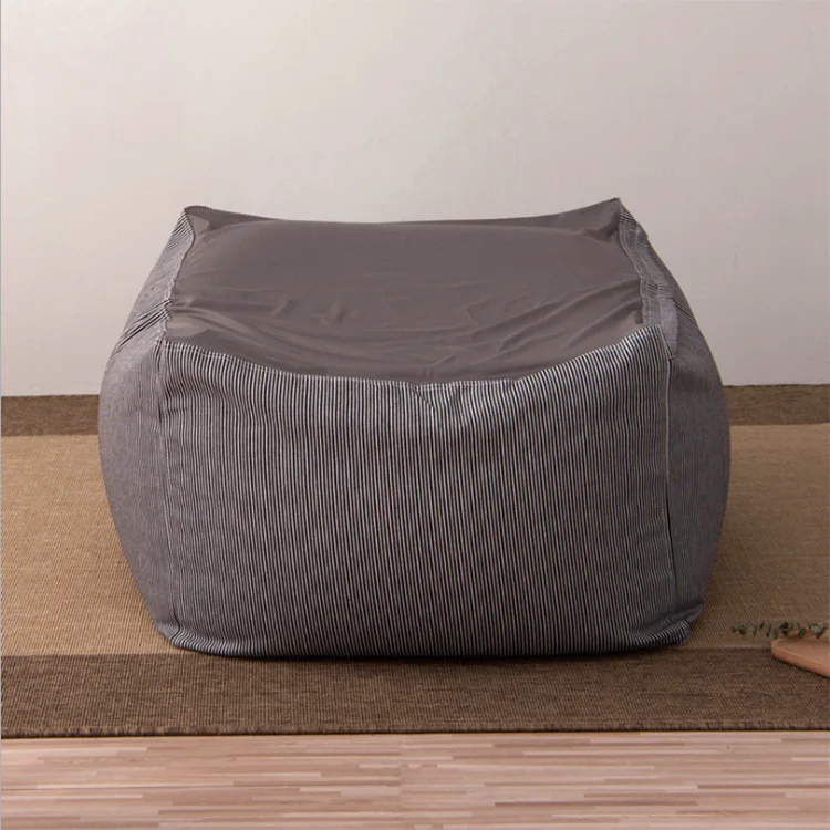 Gray Lazy chair cover Bean Bag Lounge Chair Covers Outdoor Bean Bags