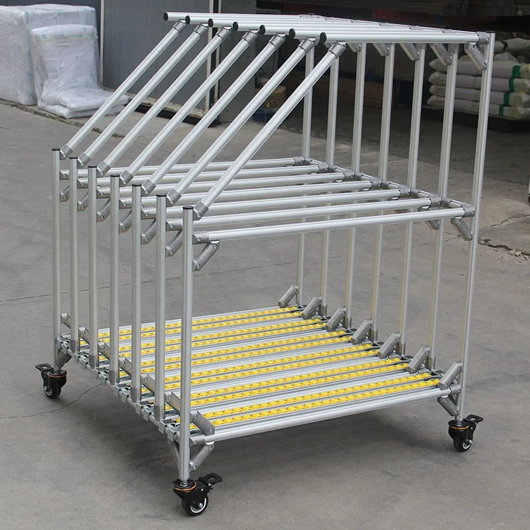 Light weight aluminum warehouse pipe rack storage pipe racking systems