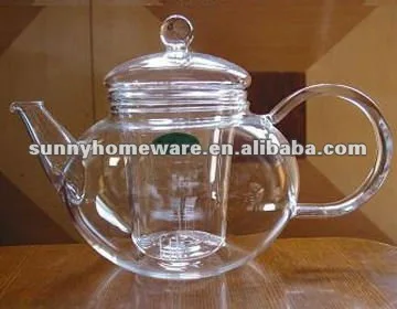 heat resistant glass teapot / pyrex glass tea pot sets / tea glasses