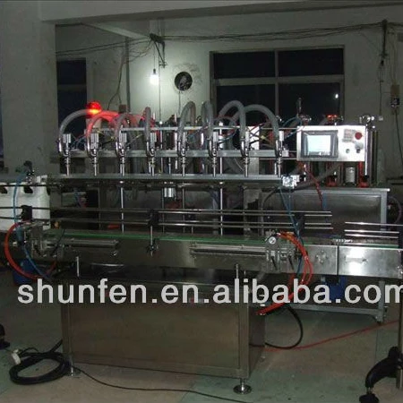 
Automatic Liquid Filling Production Line 8 Nozzle (Bottling Production Line for water, oil, beverage, milk, soap, lotion, honey) 