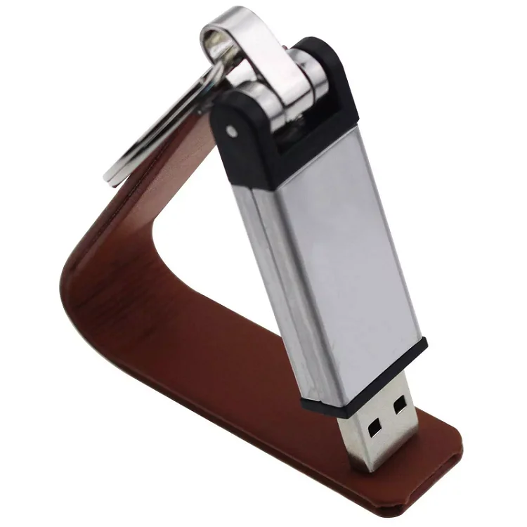 Custom Logo leather USB Flash Drive 4GB to 32GB USB 2.0 3.0 Memory Flash Stick Gifts Pendrive