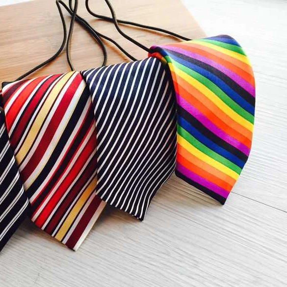 Wholesale ties widely use for kids customized stripe satin children and kids wedding charisma ties