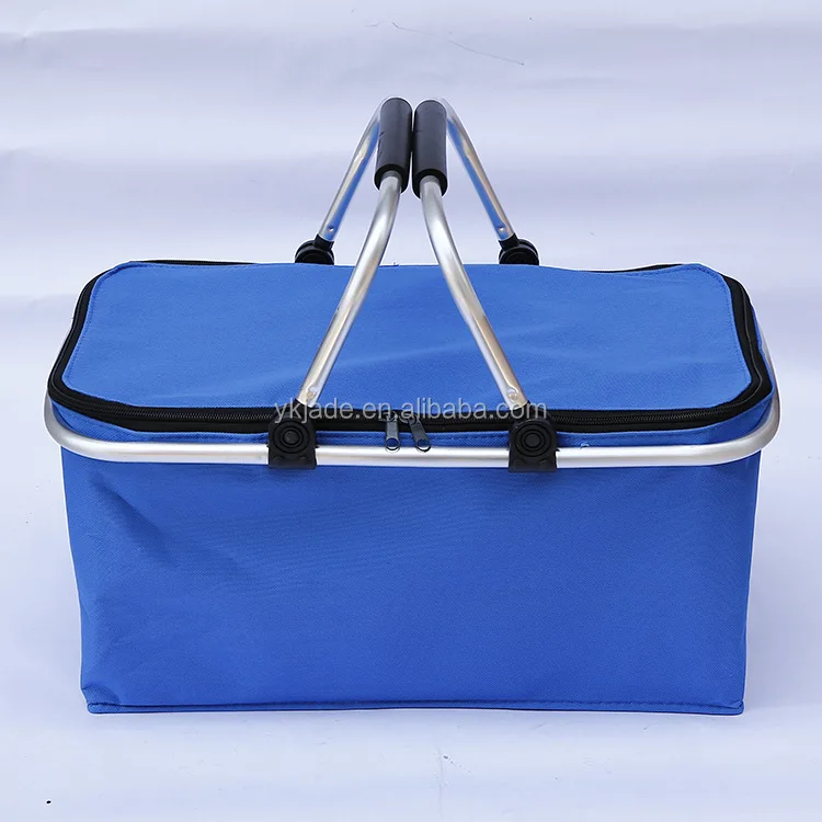 High Quality China Polyester Cheap Picnic Basket Cheaper stock shopping baskets for supermarkets shopping carriage