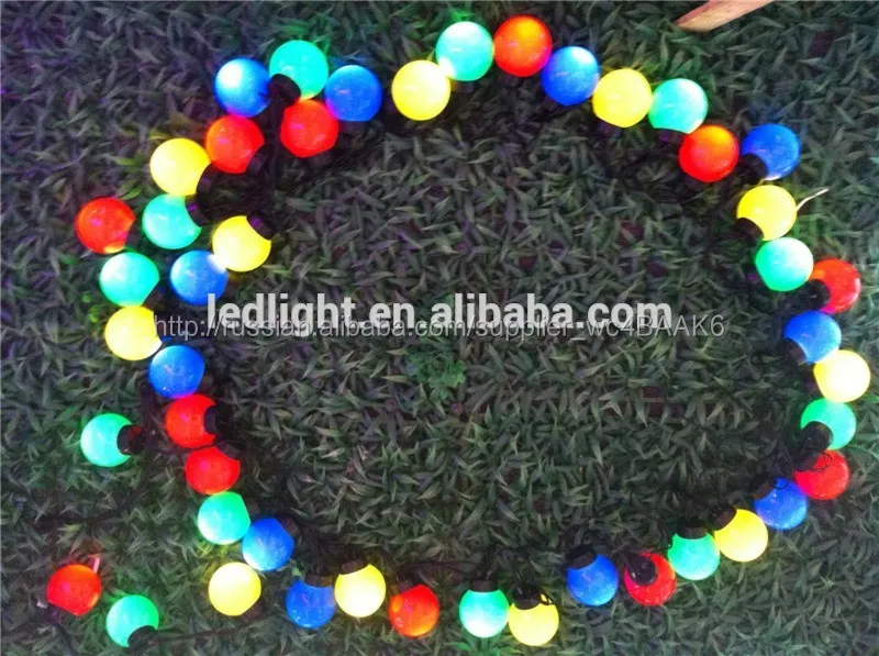 Rgb большой шар свет шнура серии шар света в резина провода ip65