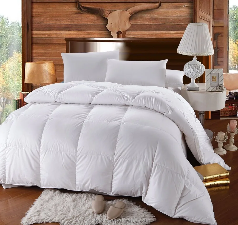 
100% cotton cover White Duck/Goose Feather Quilt/ Comforter/duvet 