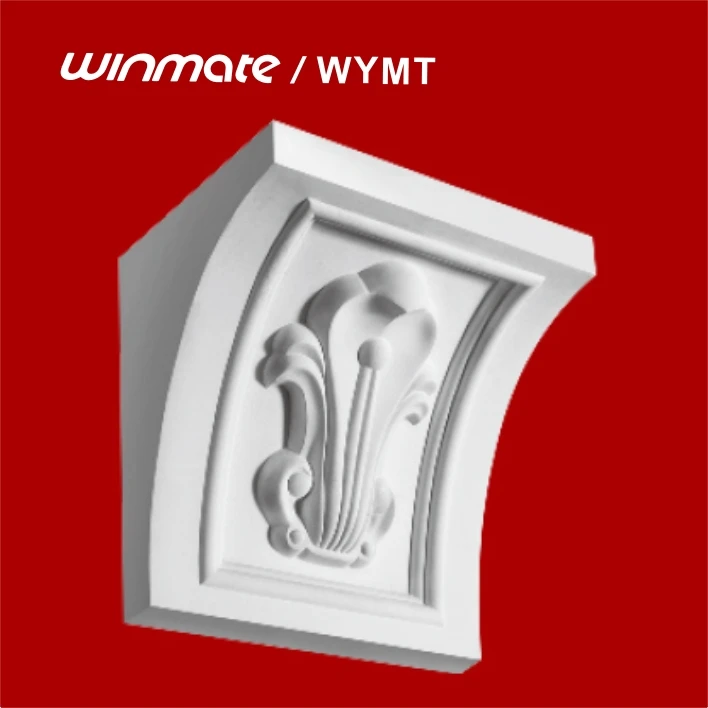 2017 Популярные Оптовые современный дизайн потолка белый цвет гипса карниз