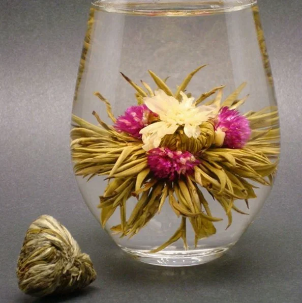 Chinese Blooming tea Free sample tea gift jasmine dragon pearl private label blooming tea