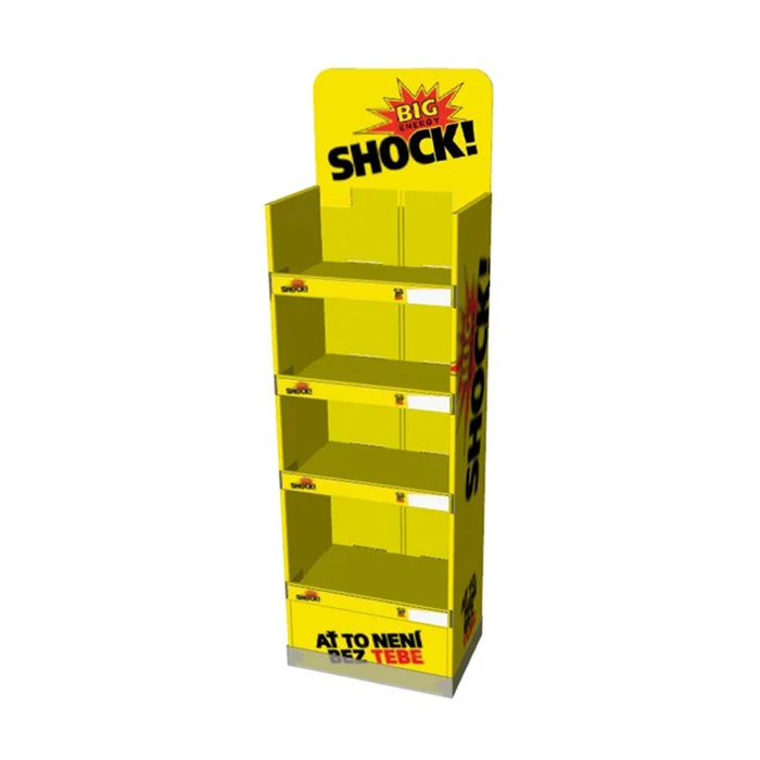 Cost-effective Paper Pos/pop Rack Energy Drinks Corrugated Cardboard Fsdu Display