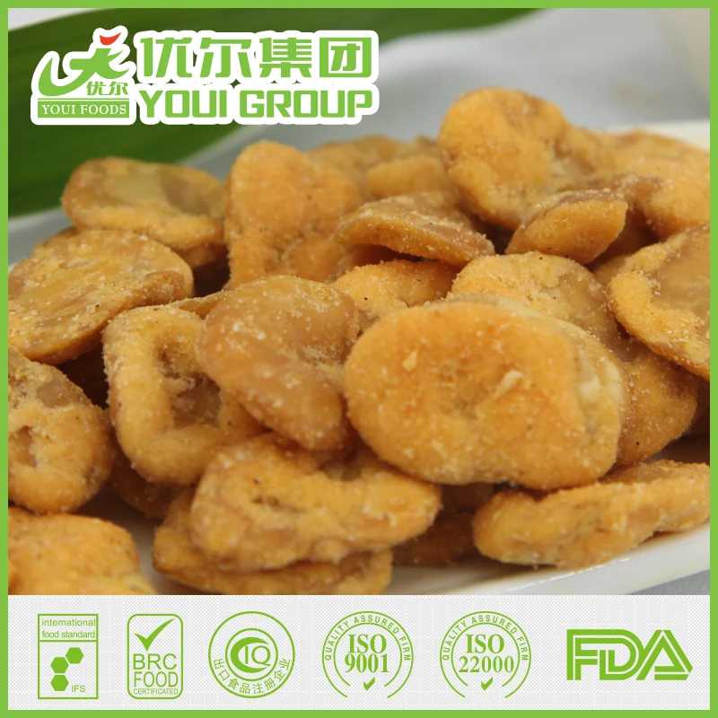 Halal spicy broad bean chips wholesale fava bean snacks hot hot