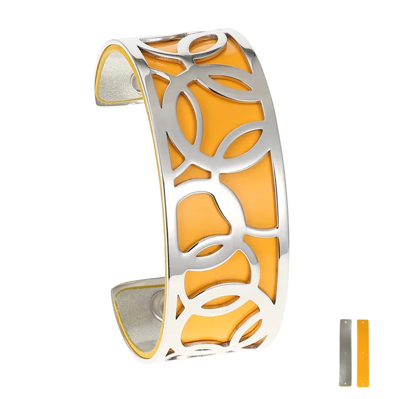 
Bangles For Women Circle Stainless Steel Cuff Bracelets Bangles Bijoux Manchette Femme Bracelet Argent Pulseiras 