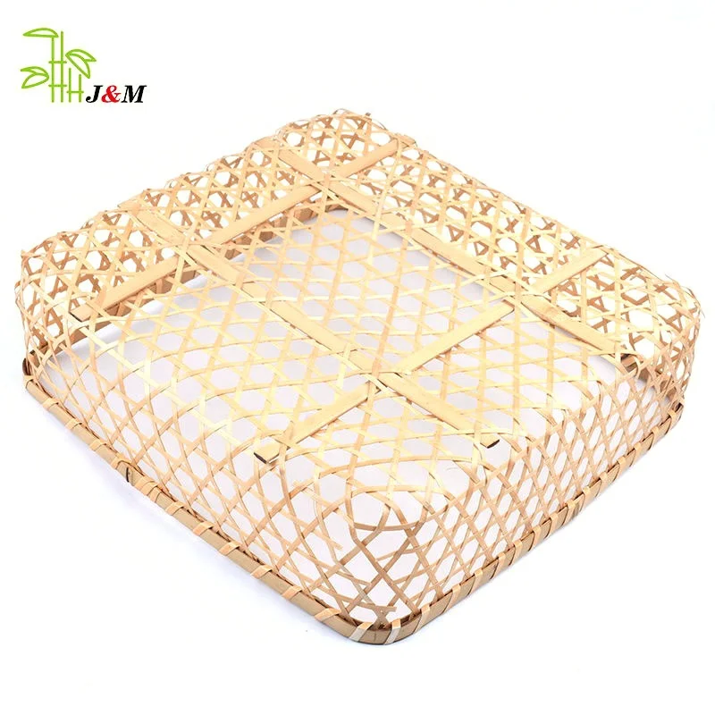 Handcraft Bamboo Products Bamboo Rectangle Bread Basket Living Room Hotel Storage Basket