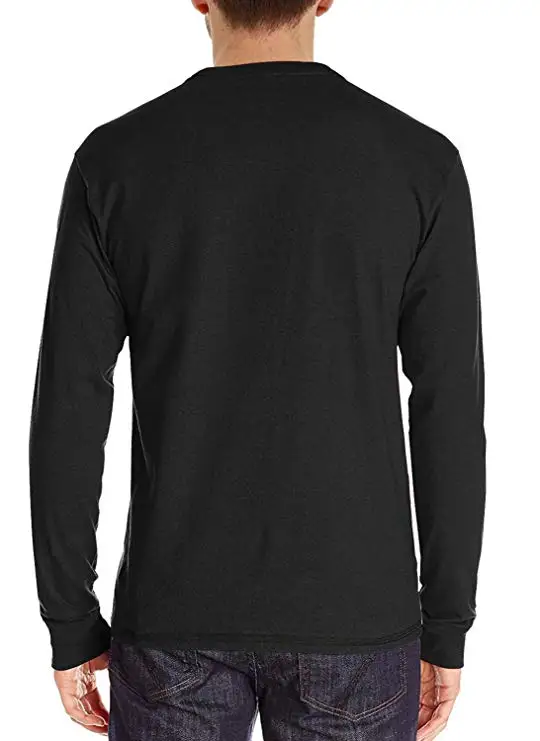 
Mens Casual Loose Fit Long Sleeve Henley T-Shirts Cotton Shirts 