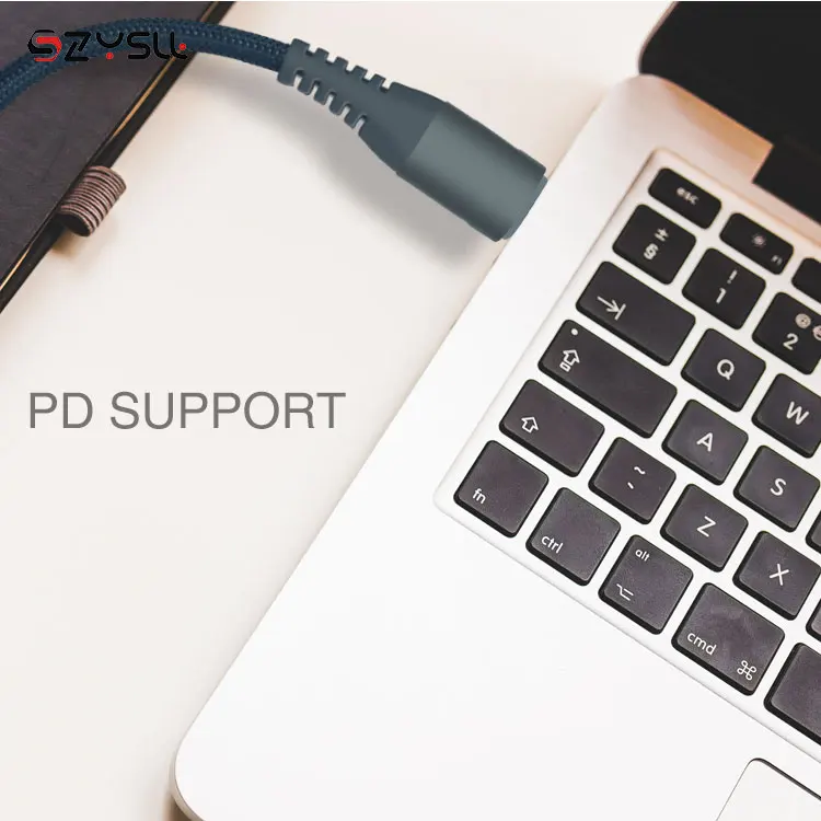 
2020 New OEM/ODM 5A PD fast charging Fish Tape braided 1m/2m/3m USB 3.1 Type C Cable 