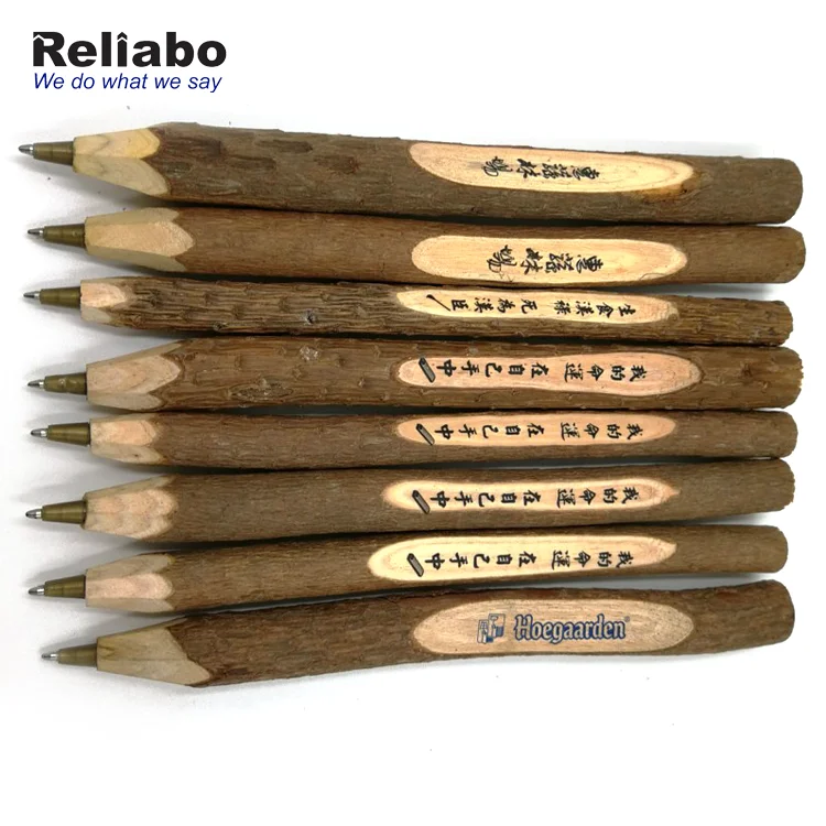  Reliabo оптовая продажа рекламная деревянная шариковая ручка с пользовательским