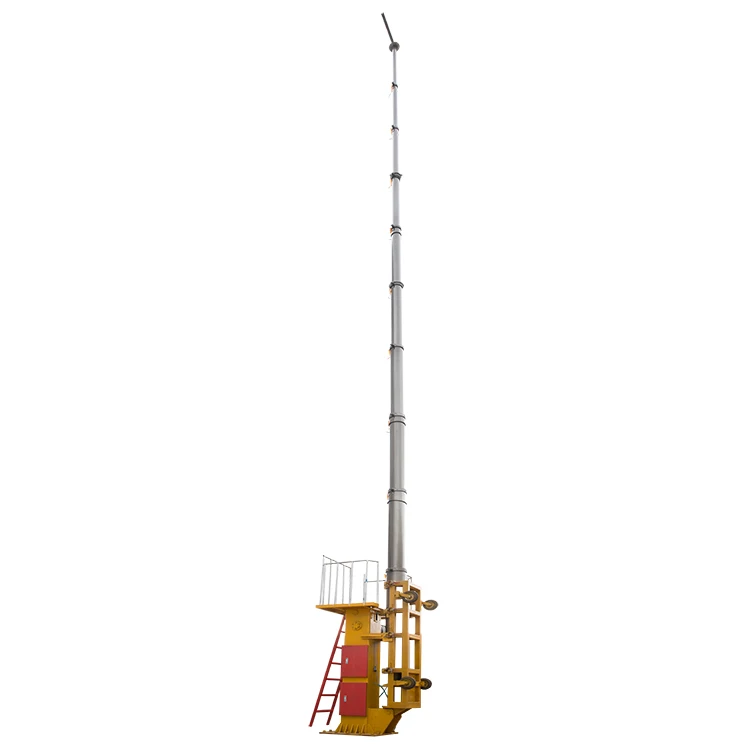 
Pneumatic telescopic communication mast with tripod 