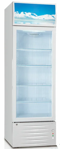 200L to 1000L Стеклянная Дверь В Вертикальном Положении Супермаркет Vintage Пепси Охладитель