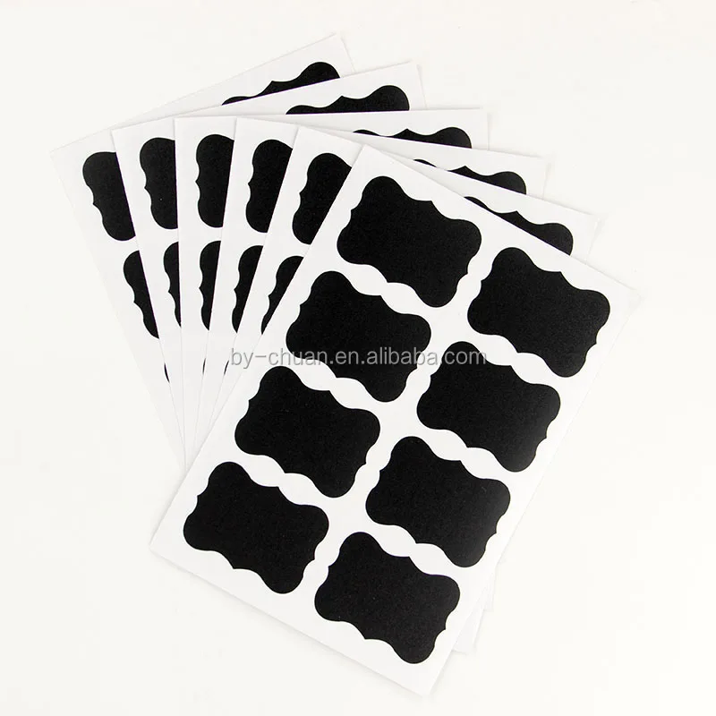 Blackboard Sticker Craft Kitchen Jar Organizer Labels Chalkboard Chalk Board Stickers Black