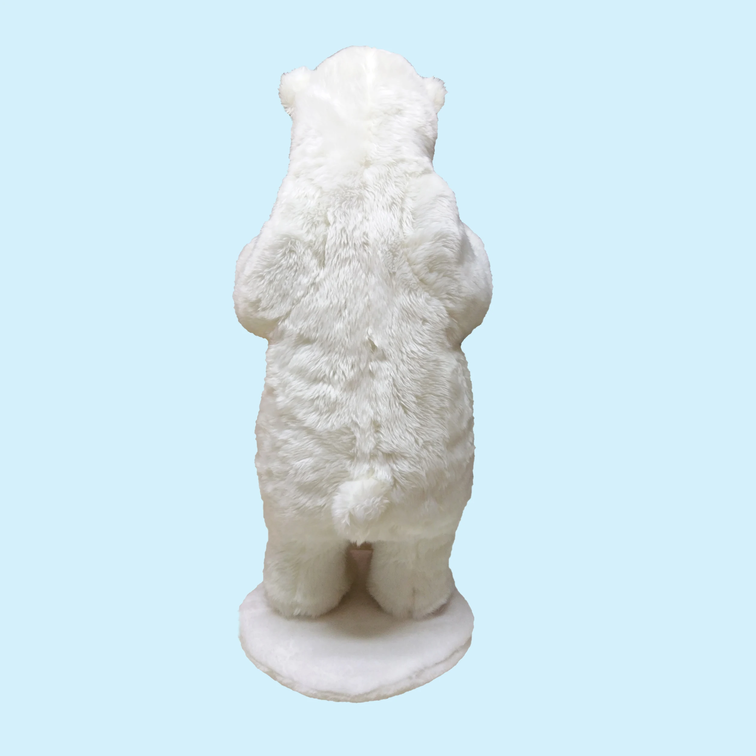 
2019 top quality standing Lifelike realistic Stuffed Animals plush toys white polar bear 