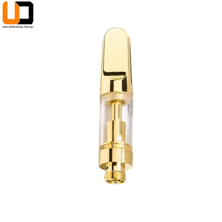 0,48 мл 0,5 мл 0,8 мл 0,9 мл 1,0 мл золотистый Серебристый толстый масляный картридж с металлическим наконечником стеклянная трубка пустой картридж для вейпа cbd