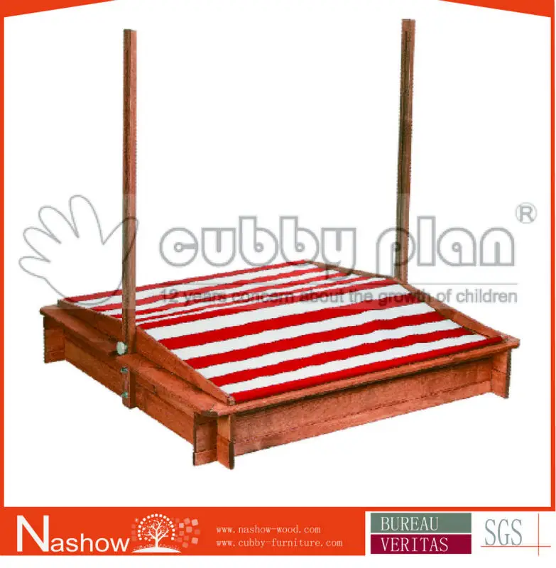 
Cubby Plan outdoor play wooden sandpit children and kids sand box 