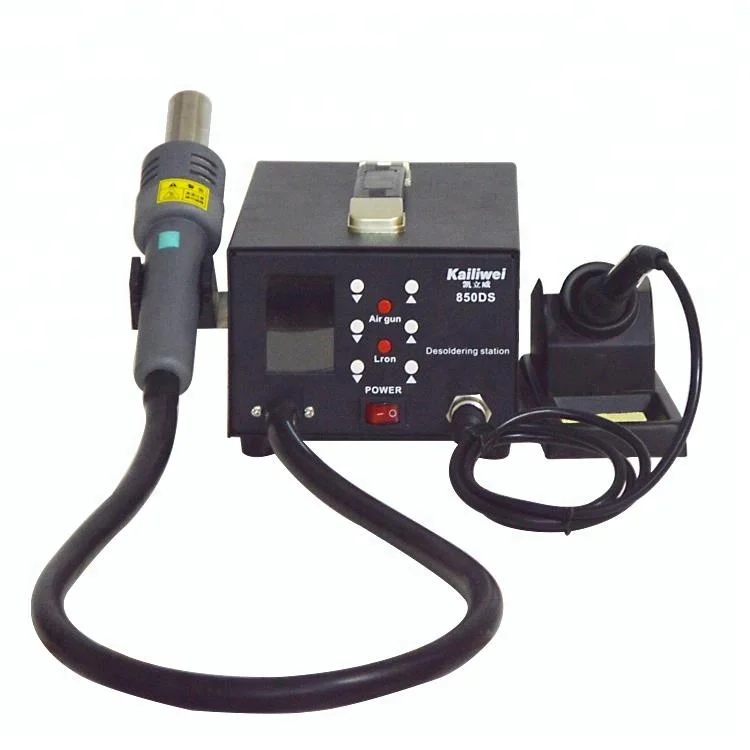 2 In 1 Hot Air Gun Iron Soldering Station Digital BGA Rework Solder Station