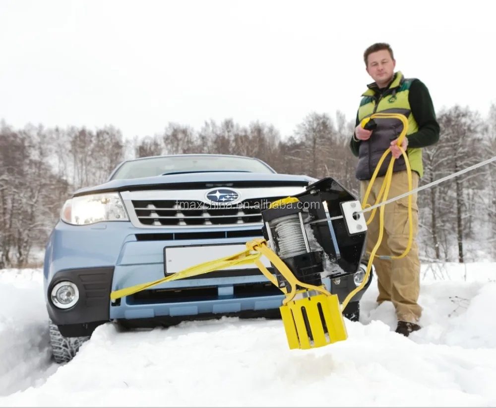 T-MAX portable snow winch