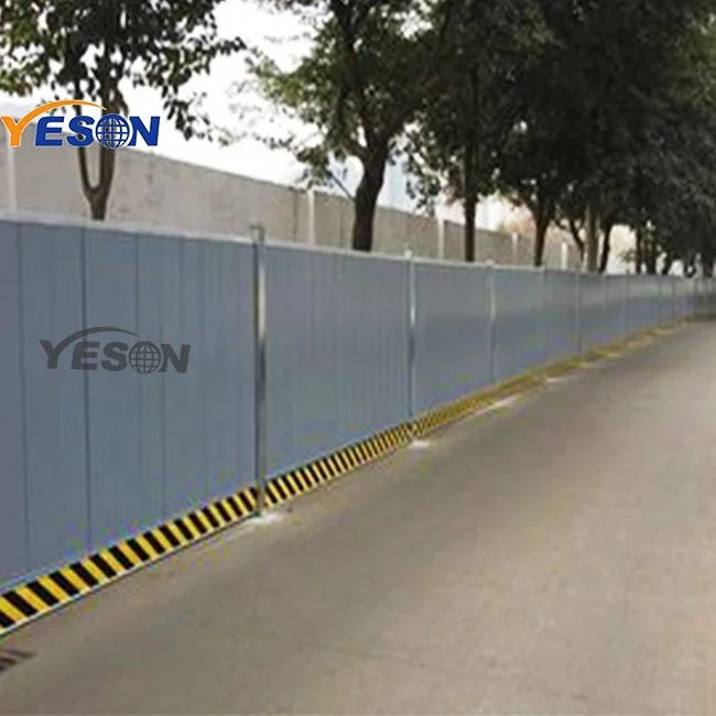 Multi-Color Bond Corrugated Sheet Enclosure Temporary Steel Hoarding Panel