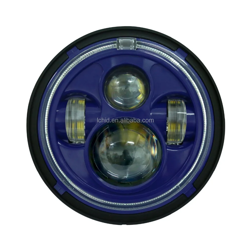 HOT SALE 7 inch LED motorcycle headlight assembly dragon version 60W headlamp