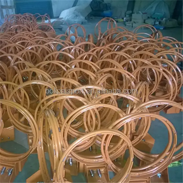 Championship officer size double springs basketball ring with net