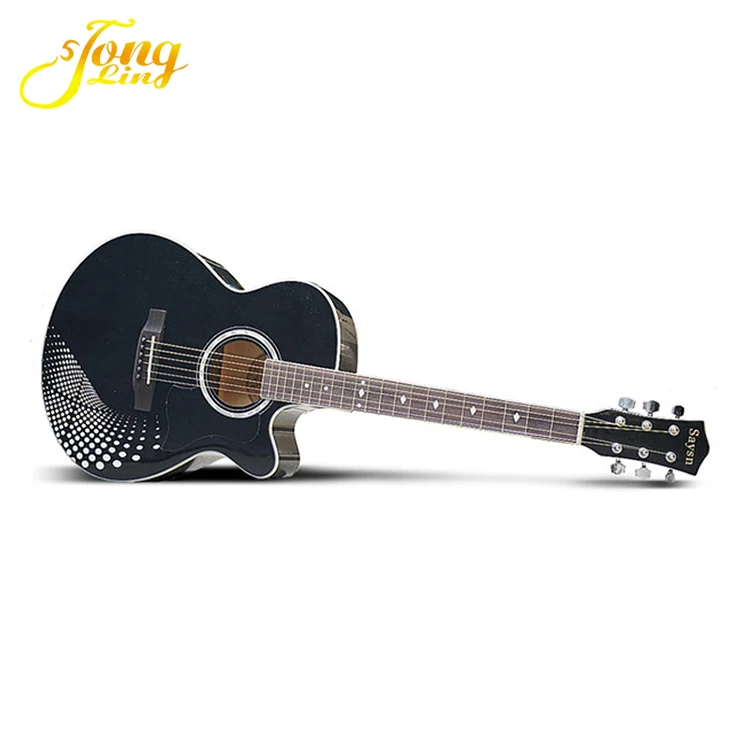 Professional Black Custom  Acoustic Guitars