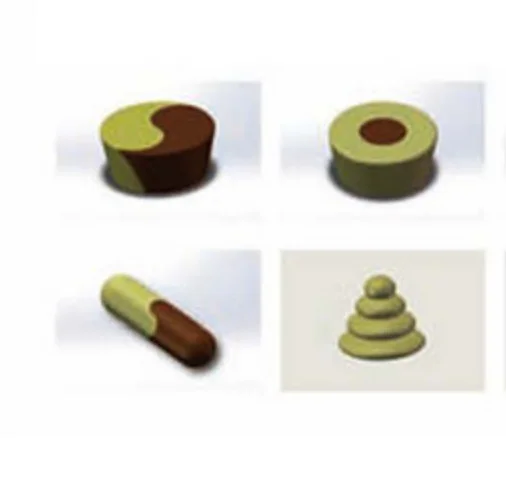 
High Quality Double Color Cup Cake Making Machine/ Sponge Cake Equipment 